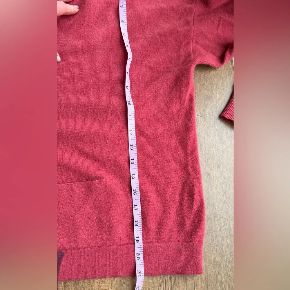 360 Cashmere Women’s Button Down Red Cardigan size XL - Picture 6 of 7